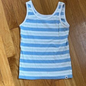 Abercrombie Kids Blue and White Striped Tank Top